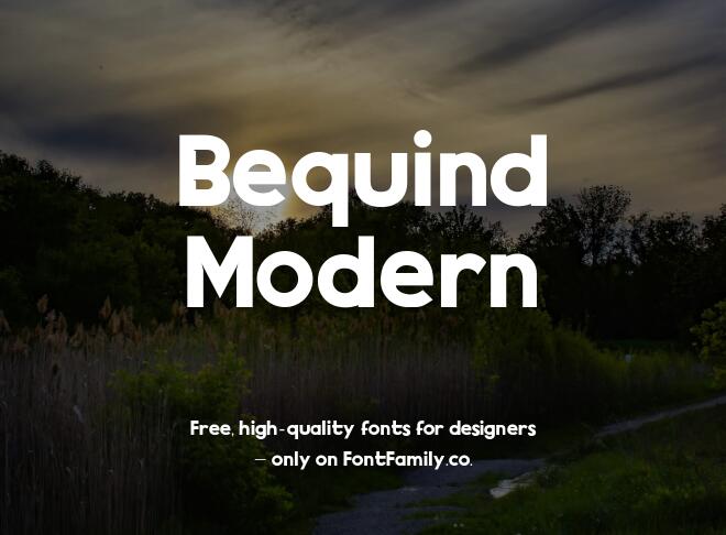 Bequind Modern Font