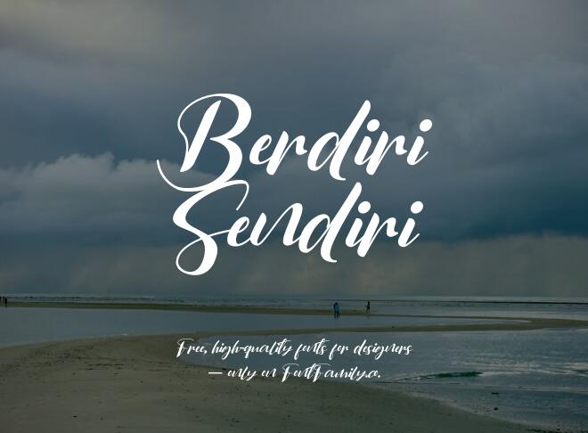Berdiri Sendiri Font