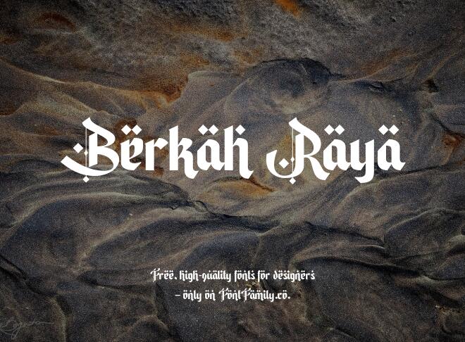 Berkah Raya Font