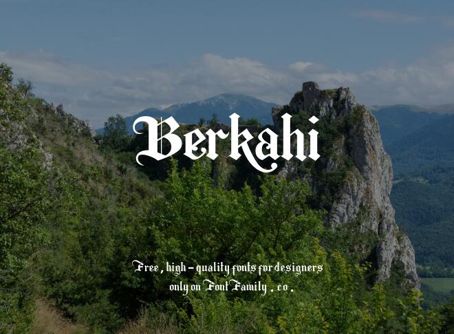 Berkahi Font