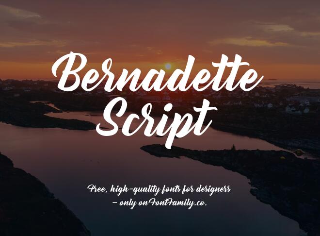 Bernadette Script Font