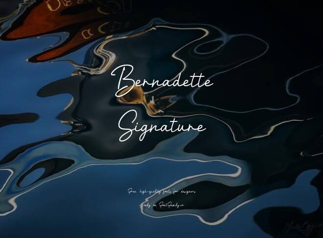 Bernadette Signature Font