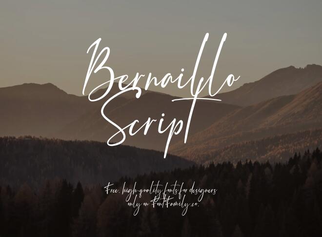 Bernaillo Script Font