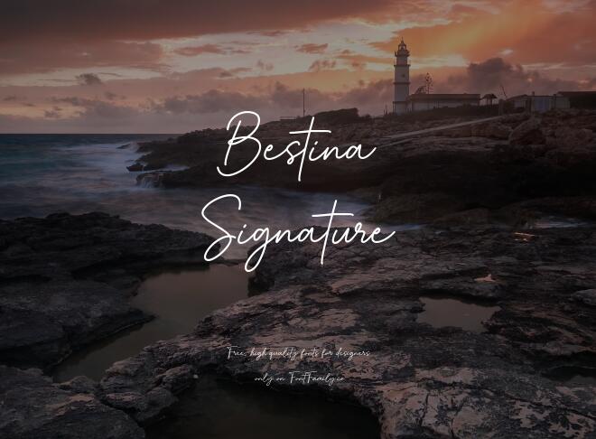 Bestina Signature Font