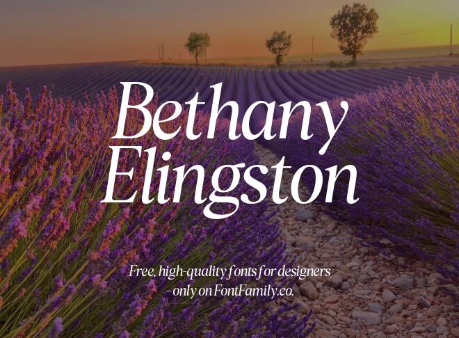Bethany Elingston Font
