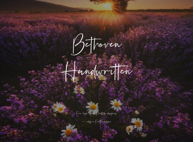 Bethoven Handwritten Font