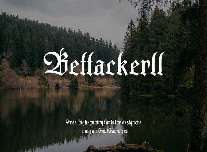 Bettackerll Font