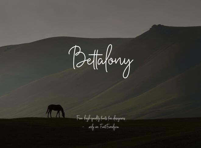 Bettalony Font