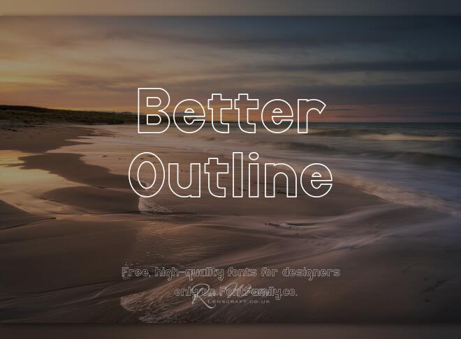 Better Outline Font