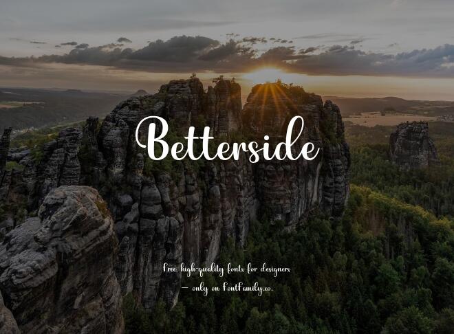 Betterside Font