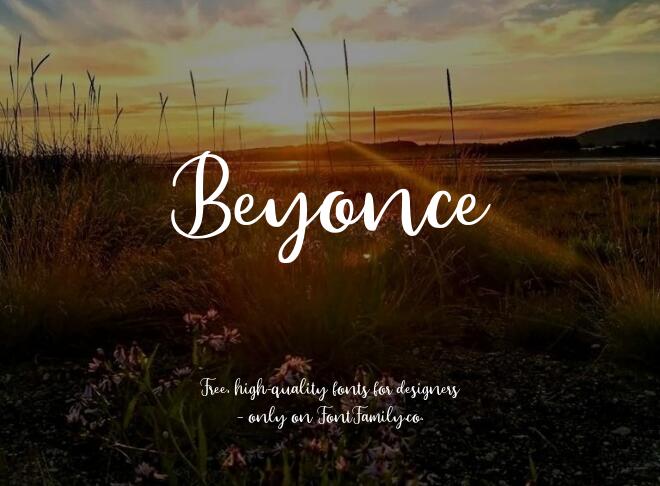 Beyonce Font