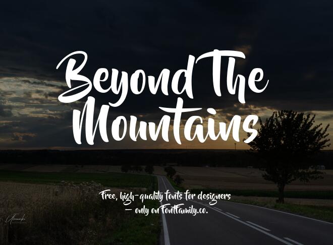 Beyond The Mountains Font