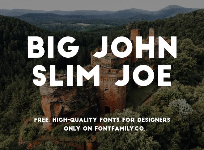 Big John Slim Joe Font