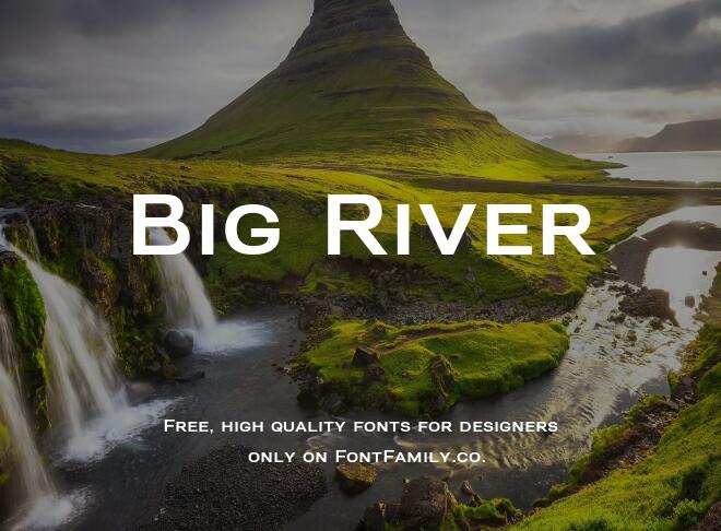 Big River Font