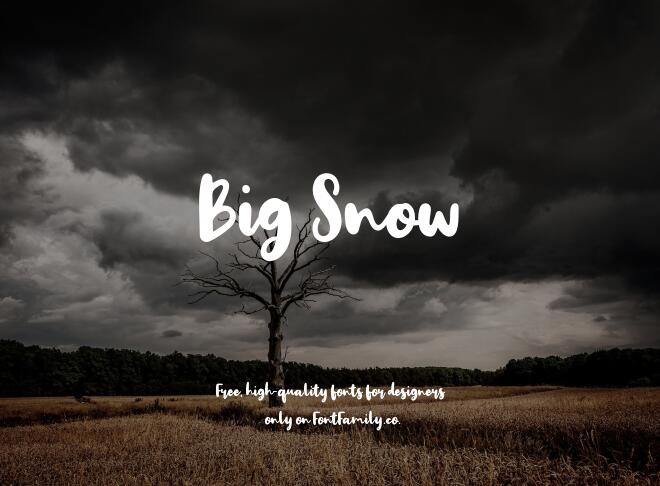 Big Snow Font