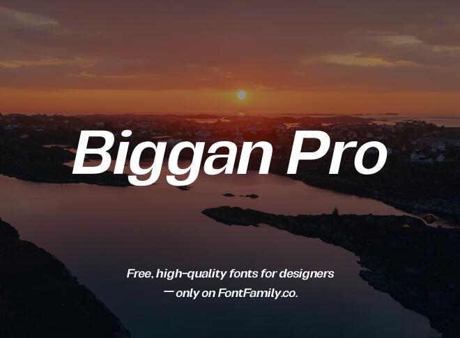 Biggan Pro Font