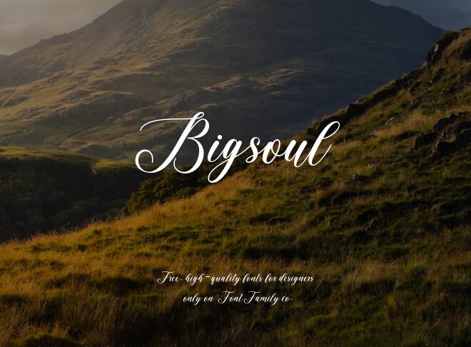 Bigsoul Font