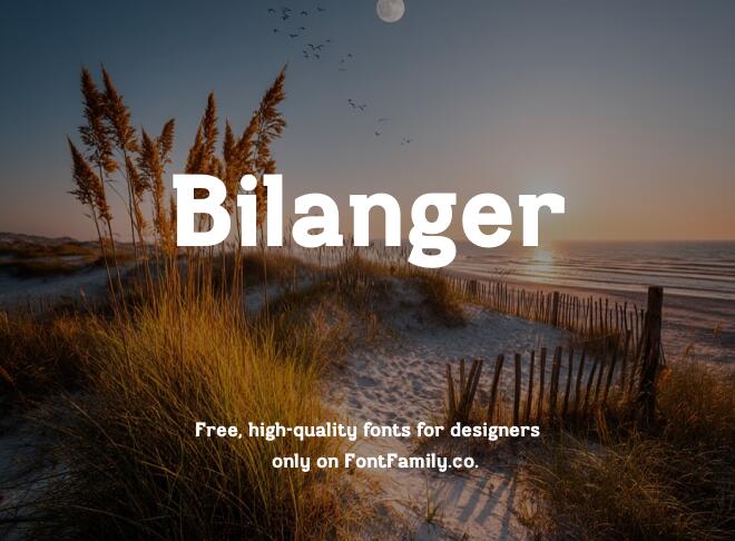 Bilanger Font