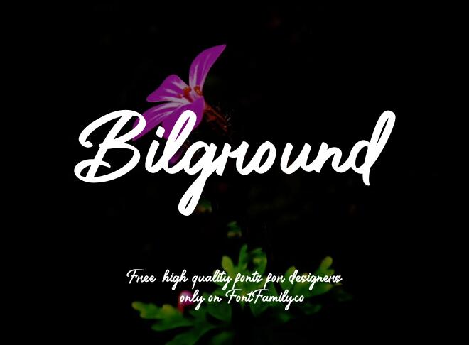 Bilground Font