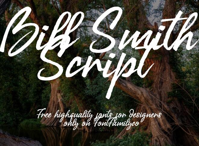 Bill Smith Script Font