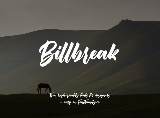 Billbreak Font