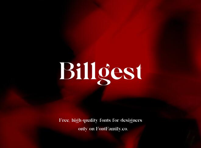 Billgest Font