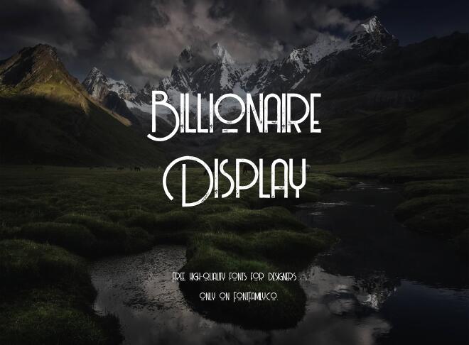 Billionaire Display Font