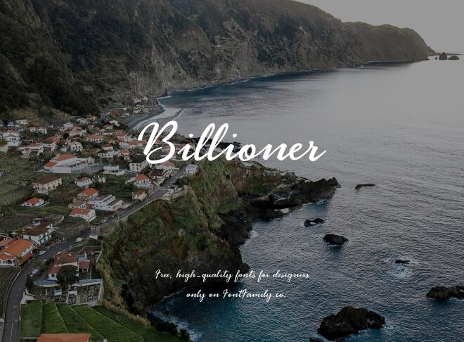 Billioner Font