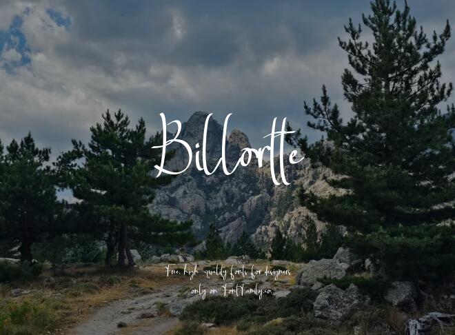 Billortte Font