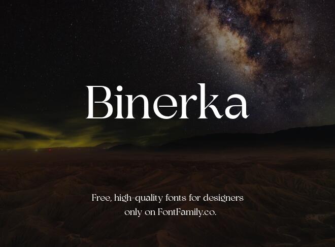 Binerka Font