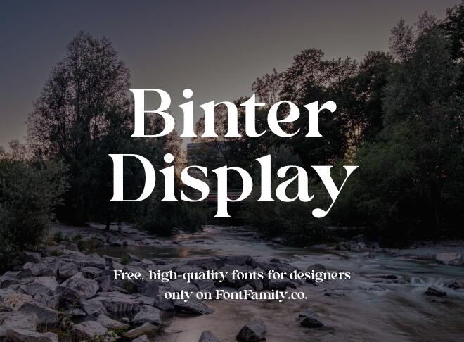 Binter Display Font