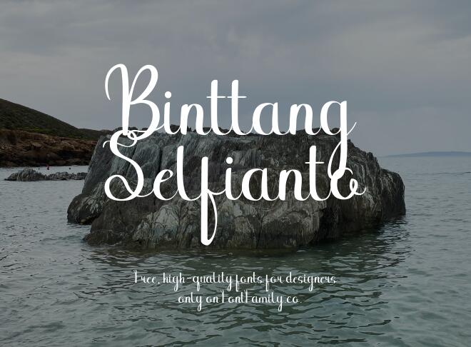 Binttang Selfianto Font