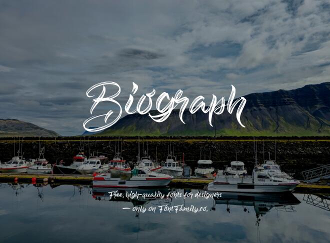 Biograph Font