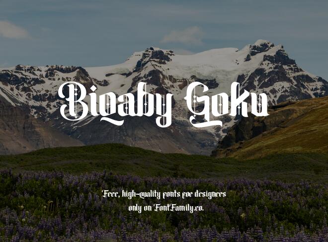 Biqaby Goku Font