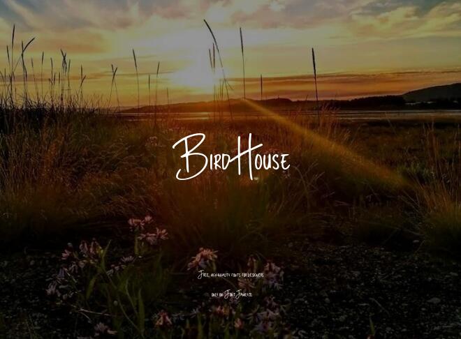Bird House Font