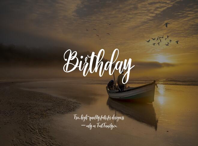 Birthday Font