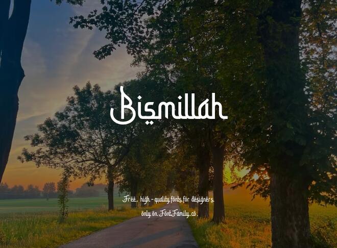 Bismillah Font