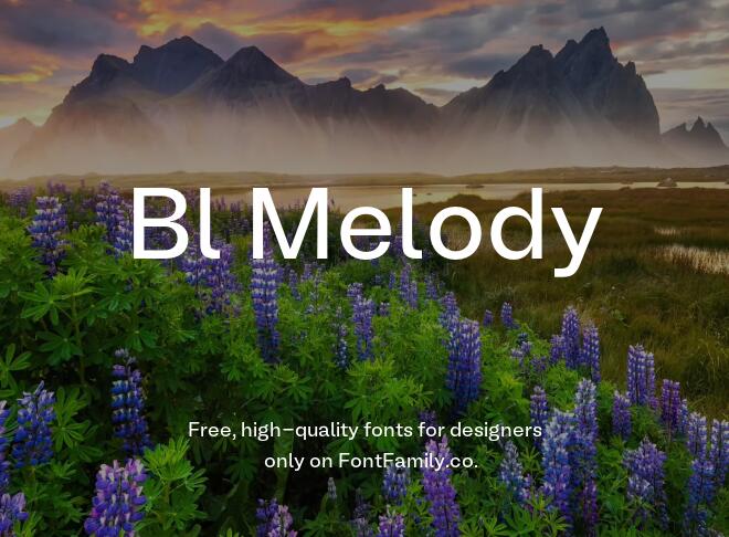 Bl Melody Font