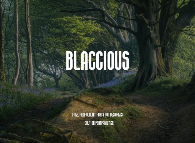 Blaccious Font