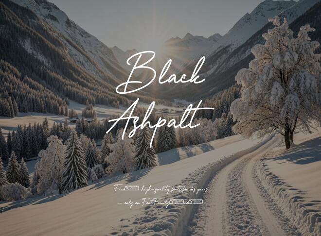 Black Ashpalt Font