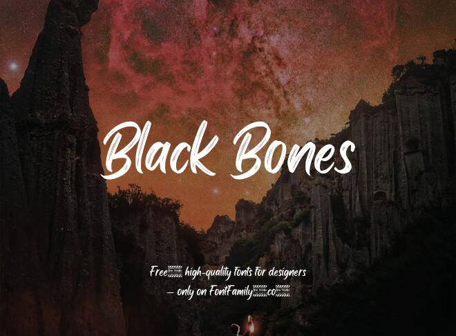 Black Bones Font