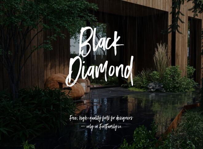 Black Diamond Font
