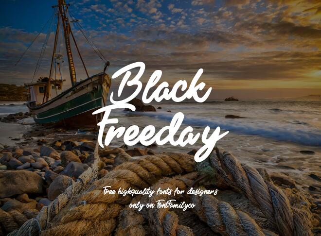 Black Freeday Font