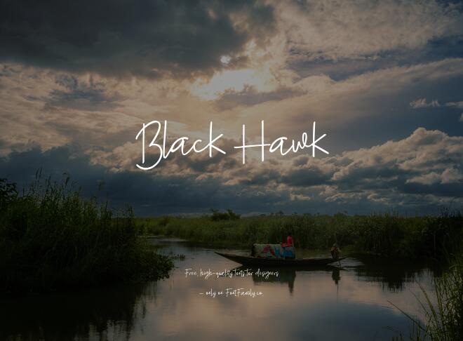 Black Hawk Font