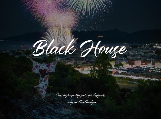 Black House Font