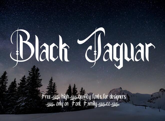 Black Jaguar Font