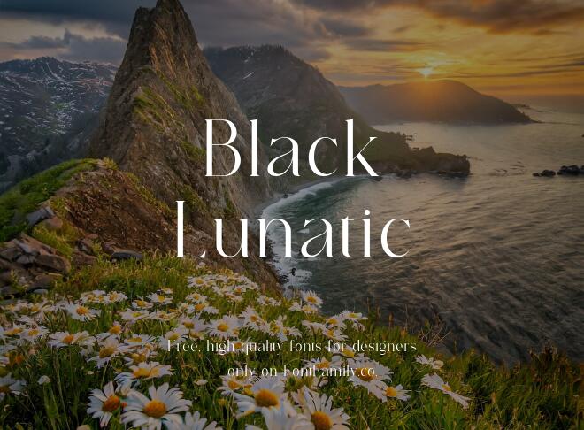 Black Lunatic Font