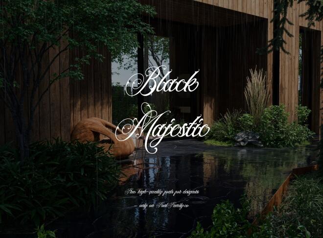 Black Majestic Font