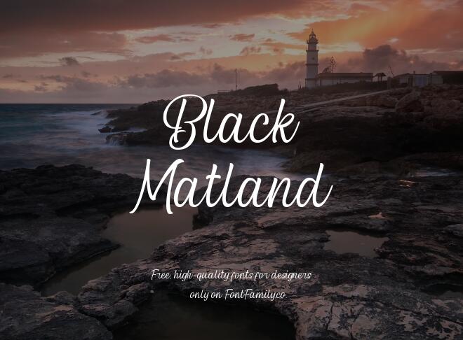 Black Matland Font