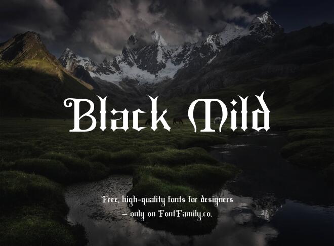 Black Mild Font